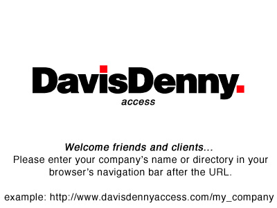 Welcome to DavisDennyAccess